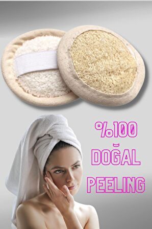 Malzek Doğal Kabak Lifi Yüz Vücut Peeling Kesesi Kabak Lifi Kesesi ( 3 Adet )