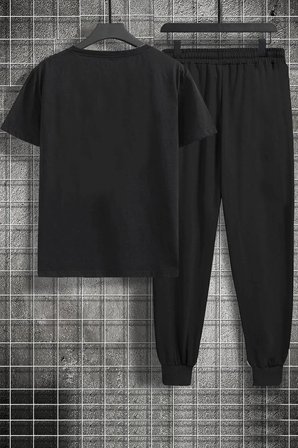 Unisex Green Angel Baskılı 2'li Eşofman Takımı
