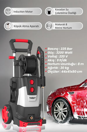 225 Bar İndüksiyon Motorlu Yıkama Makinesi - GP 3200AC
