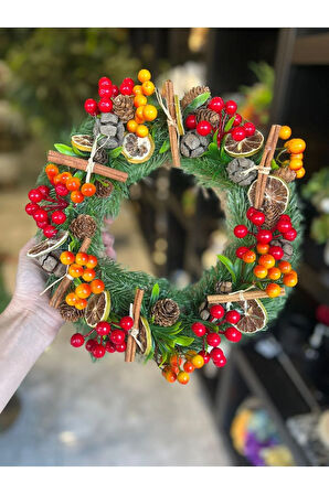 Yılbaşı Konsept Kokinalı Kapı Süsü