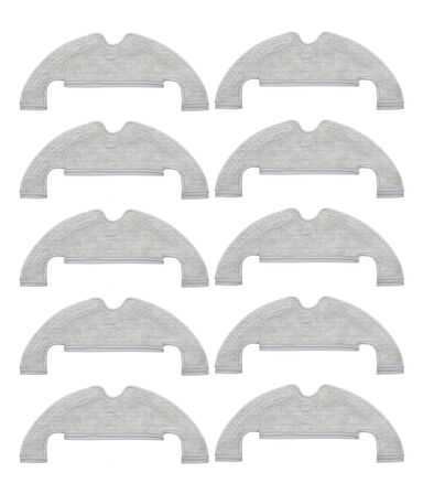 Dreame Z10 Pro Uyumlu 10 Adet Mop Fiber Paspas Bez