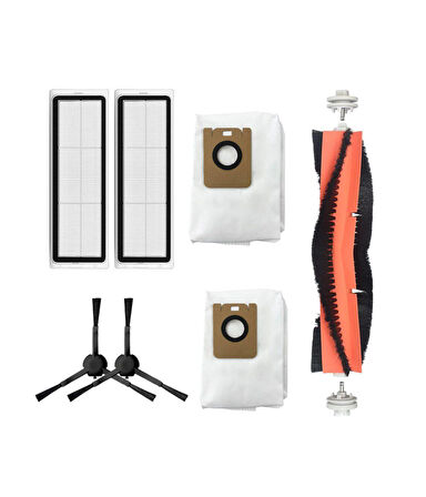 Dreame Z10 Pro Uyumlu Yedek Fırça Filtre Toz Torbası-7 Parça