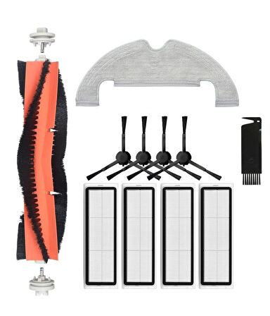 Dreame Z10 Pro Uyumlu Yedek Fırça Filtre Mop Seti-11 Parça