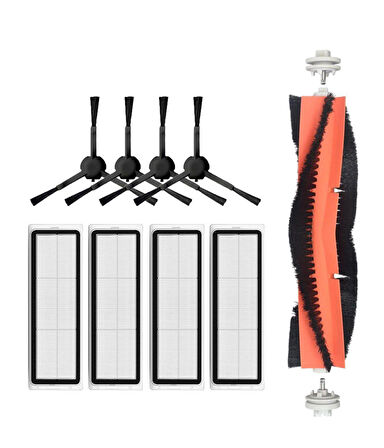 Dreame Z10 Pro Uyumlu Yedek Mopsuz Fırça Filtre Seti-9 Parça