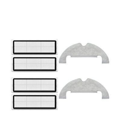 Dreame Z10 Pro Uyumlu Yedek Hepa Filtre ve Mop-6 Parça