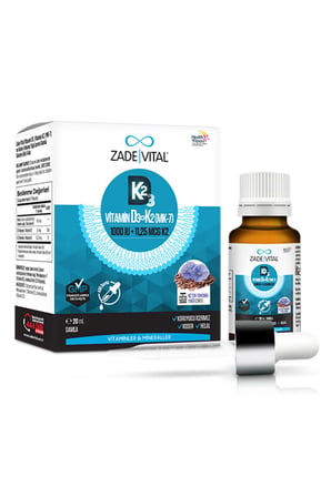 Zade Vital Vitamin D3K2 1000 IU Damla 20 ml