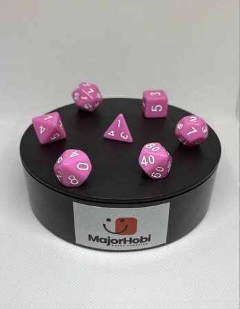 DND FRP 7’li Zar Seti – Pembe  Dungeons & Dragons Masaüstü RPG Oyun Zarı Seti