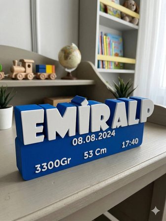 Kişiye Özel İsimli Bebek Odası Dekoru / Yenidoğan Hediyesi