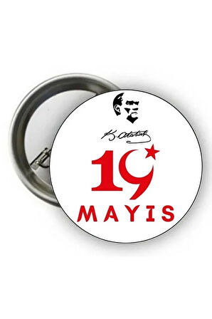 19 Mayıs Rozeti - 19 Mayıs Öğrenci Rozeti ( 24 Adet )