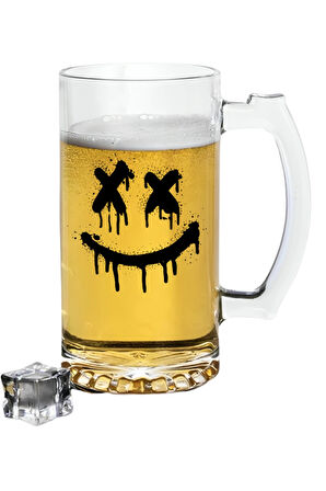 Gülen Surat Baskılı Bira Bardağı - Bira Bardağı