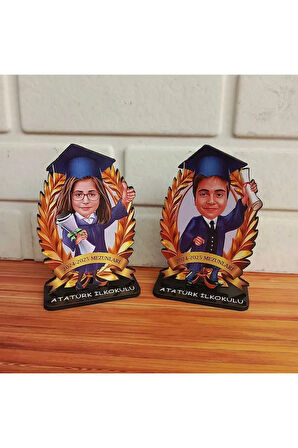 24 Adet Kişiye Özel Mezuniyet Biblosu - Karikatür Mezuniyet Biblosu - Öğrenci Biblosu ( 24 Adet )