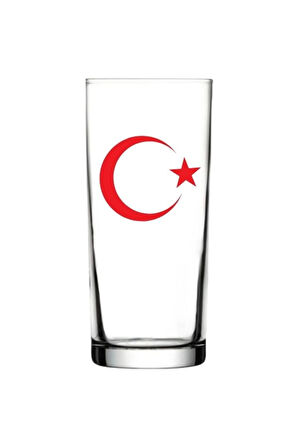 Ay Yıldız Baskılı Rakı Bardağı - Ay Yıldızlı Rakı Bardağı