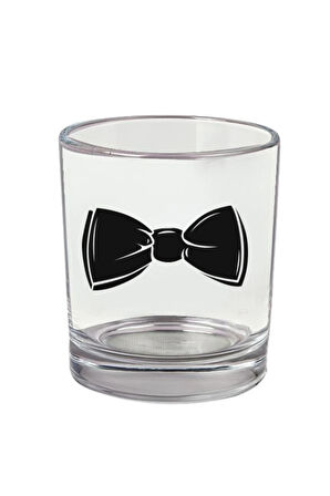 Papyon Baskılı Viski Bardağı - Papyonlu Bardak