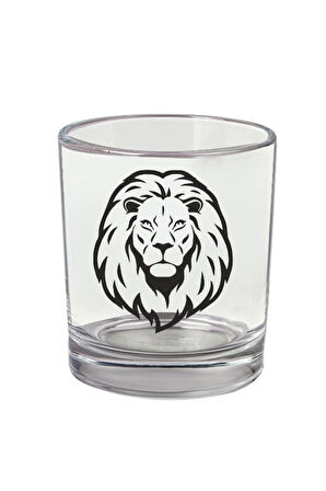 Aslan Baskılı Viski Bardağı - Aslanlı Bardak