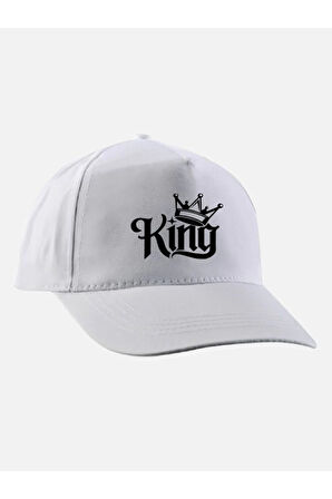 King Baskılı Şapka - King Şapkası - Kral Şapkası