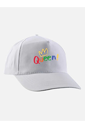 Queen Baskılı Şapka - Queen Şapkası - Kraliçe Şapkası