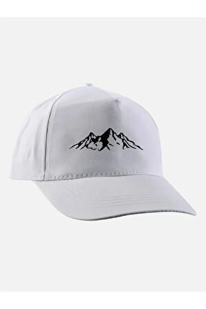 Dağ Baskılı Şapka - Dağ Model Şapka