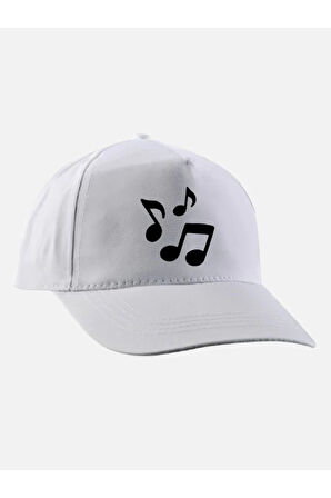 Müzik Notalı Şapka - Nota Baskılı Şapka