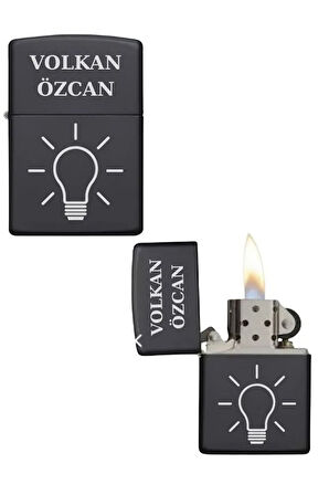 Kişiye Özel Ampüllü Metal Çakmak