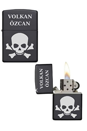 Kişiye Özel Kuru Kafalı Metal Çakmak
