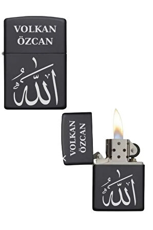Kişiye Özel Allah Yazılı Metal Çakmak