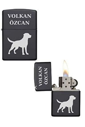 Kişiye Özel Köpekli Metal Çakmak