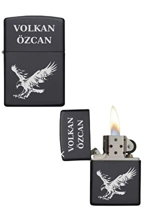 Kişiye Özel Kartallı Metal Çakmak