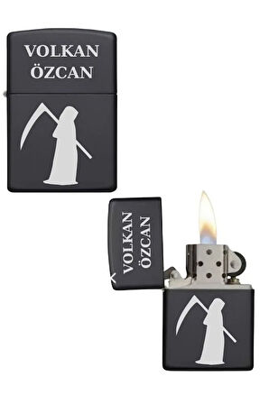 Kişiye Özel Azrail Baskılı Metal Çakmak