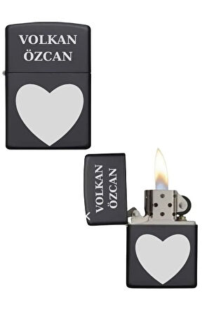 Kişiye Özel Kalpli Metal Çakmak