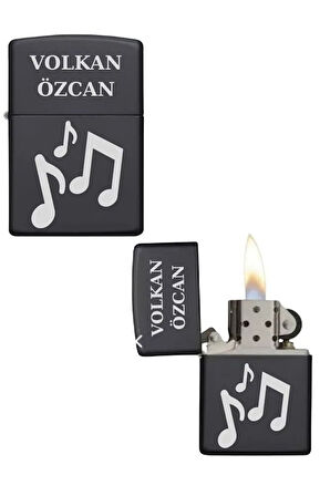 Kişiye Özel Müzik Baskılı Metal Çakmak