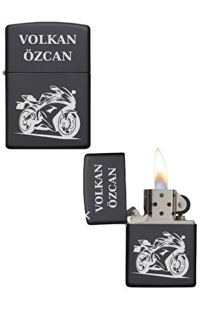 Kişiye Özel Motor Baskılı Metal Çakmak