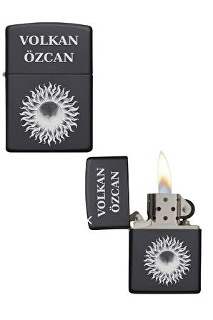 Kişiye Özel Güneş Baskılı Metal Çakmak