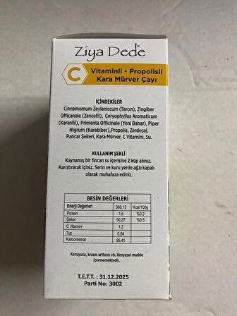 Ziya Dede C Vitaminli Propolis Kara Mürver Çayı