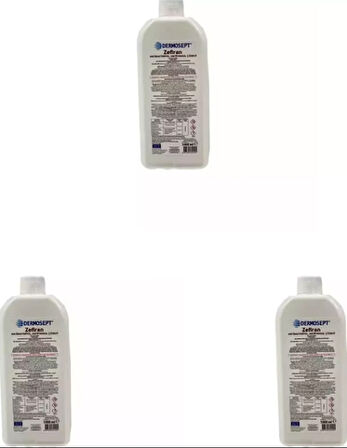  Dermosept Zefiran Antiseptik Çözelti 1000 ml- 3 adet 