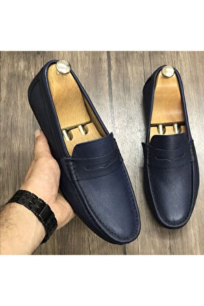 Hakiki Loafer Deri Erkek Yazlık Ayakkabı