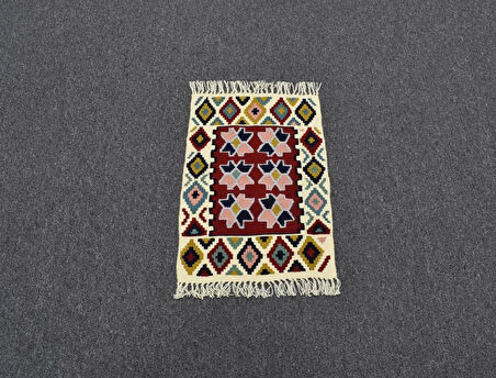 Zehra Abla Halı Yeni El Dokuma Benzersiz Güzellikte Pınarbaşı Kayseri Yün Kilim 4833