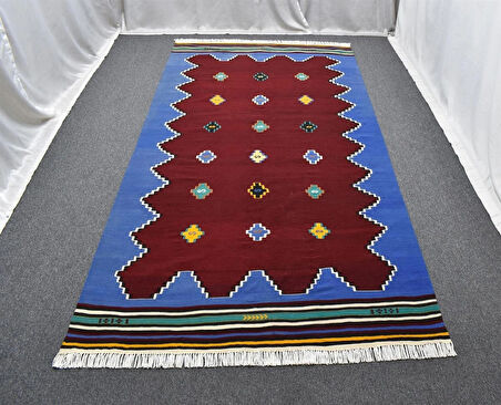 Zehra Abla Halı El Dokuma Otantik Bodrum Muğla Yörük Yün Kilim 4876