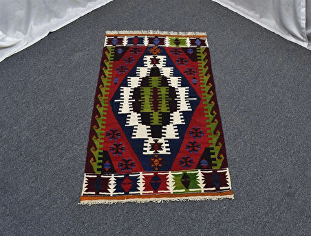 Zehra Abla Halı Yeni El Dokuma Şaheser Niğde Çukurkuyu Yün Kilim 4930