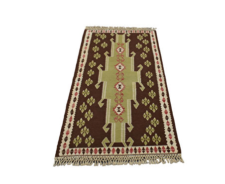 Zehra Abla Halı El Dokuma Başyapıt İnce Afgan Yün Kilim 4955