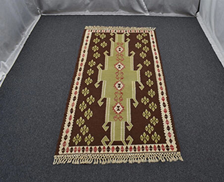 Zehra Abla Halı El Dokuma Başyapıt İnce Afgan Yün Kilim 4955