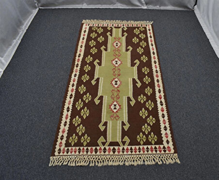 Zehra Abla Halı El Dokuma Başyapıt İnce Afgan Yün Kilim 4955