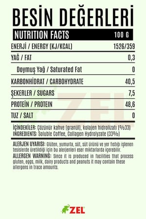 Kolajenli Gold Kahve, Yüksek Proteinli, İlave Şekersiz 100 g