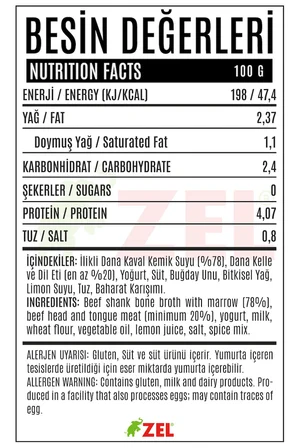 Kelle Paça Çorbası - 480 ml (Ilikli Kemik Suyundan)