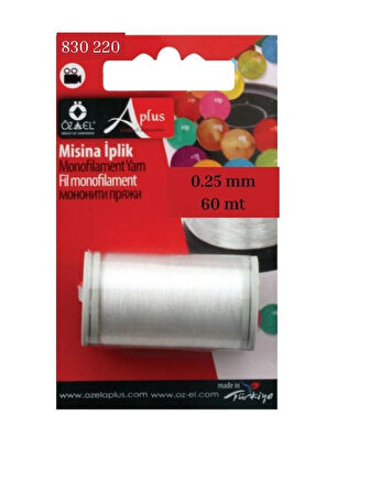 Misina Örgü Ipi Hayalet Iplik Görünmez Ip Mini Makara 60 Mt 0.25 mm 830 220