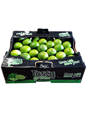 Lime Limon 1 Kasa 4,5 Kg. Misket Limonu Orijinal Lime Yeşil Limon İthal Lime 1 Koli