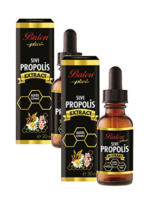 2 Kutu Balen Sıvı Propolis 30 ml Cam Şişe