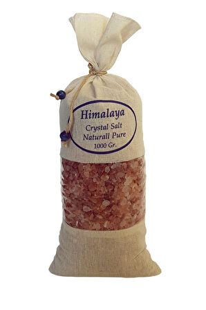 Himalaya Tuzu 1 Kg. Bez Torbada İri Taneli Pembe Renk Himalaya Orijinal Tuz