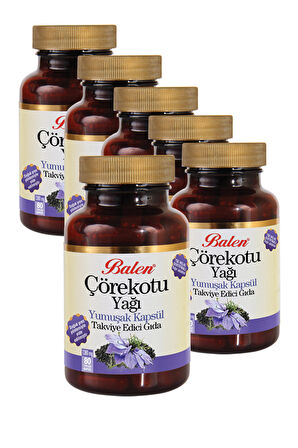 6 Kutu Çörekotu Yağı Yumuşak Kapsül 1380mg*80