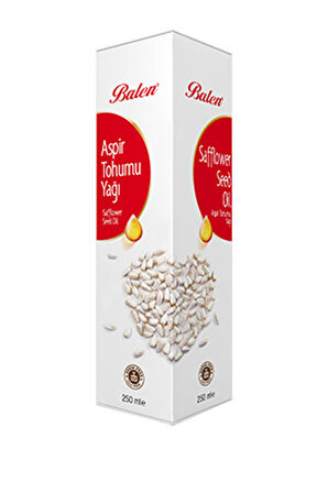 Balen Aspir Tohumu Yağı 250 Ml Soğuk Pres Cla Saf Aspir Yağı