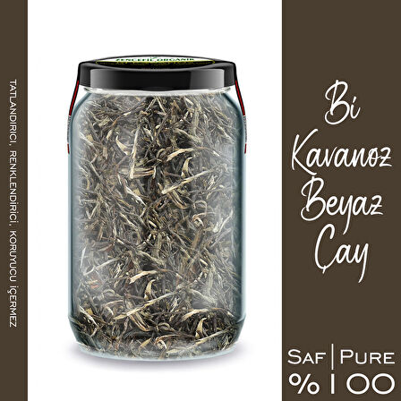 Beyaz Çay Bi Kavanoz 660 cc. Cam Kavanozda Katkısız Beyazçay Pure White Tea